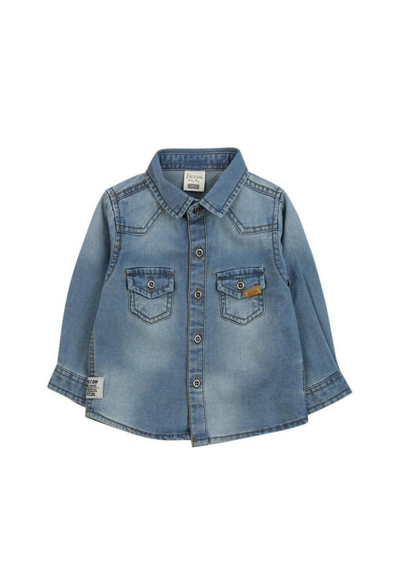 Camisa Jeans Just Denim Bebe Nino Azul 3 A 24 Meses Ropa De Bebe Ficcus Chile