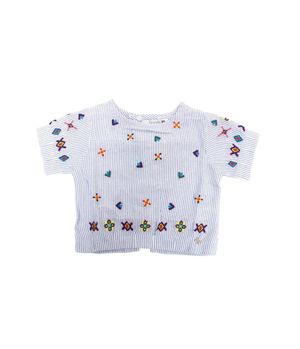 Blusa Natural Denim Kids Niña Azulclaro 2 A 6 Años