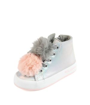 Zapatilla Elasticos A Caminar Kids Niña Plateado 2 A 6 Años