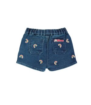 Short Jogg Denim Funny Bebé Niña Azul 3 a 24 meses