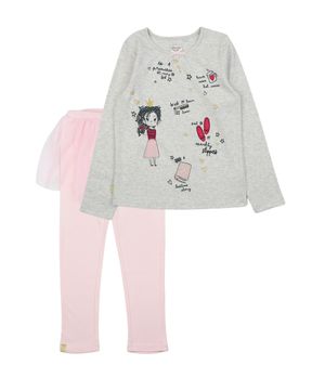 Pijama Estampado Comfy Kids Niña Rosado 2 a 6 Años