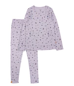 Pijama Estampado Comfy Junior Niña Lila 8 a 12 Años