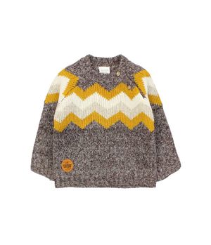 Sweater Jacquard Tejido Ecolife Bebé Niño CafeMelange 3 a 24 meses