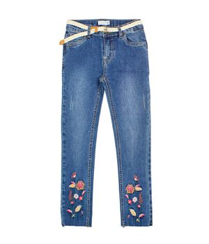 Jeans Cinturón Ecolife Kids Niña Azul 2 a 6 Años