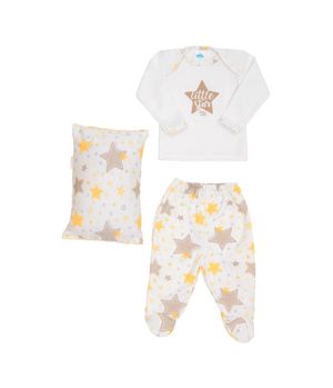Pijama Glow Brilla en la oscuridad Bebé Unisex Amarillo 3 a 6 Meses