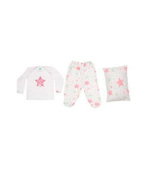 Pijama Glow Brilla en la oscuridad Bebé Unisex Rosa 3 a 6 Meses