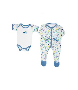 Set Sleeper Body y Pijama Bebé Unisex Azul 6 a 9 Meses