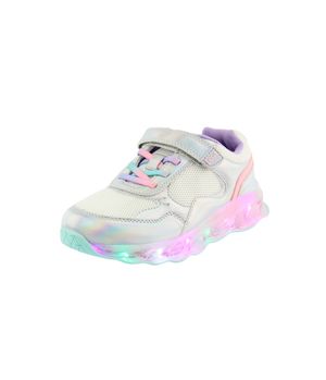 Zapatilla Mesh Power Light Junior Niña Plateado 8 a 12 Años