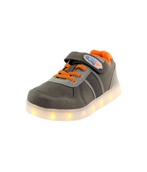 Zapatilla Robot Power Light Junior Niño Gris 8 a 12 Años