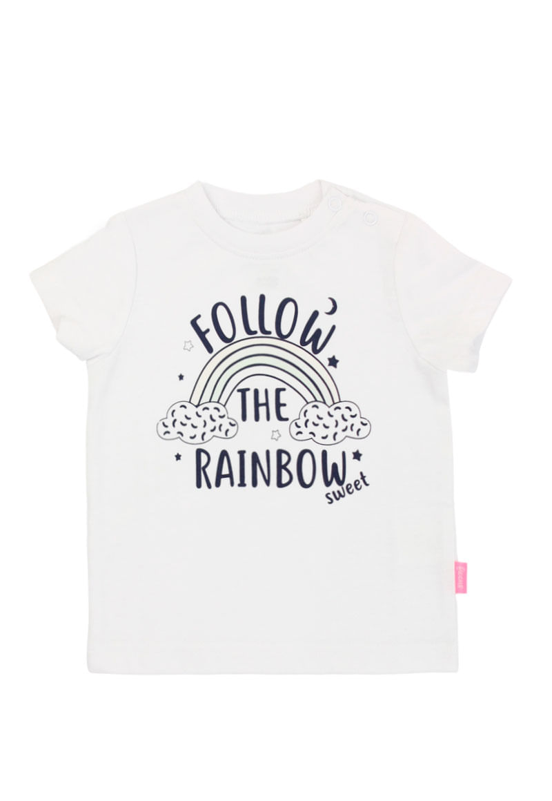 Polera Power Light Bebé Niña Blanco 3 a 24 meses