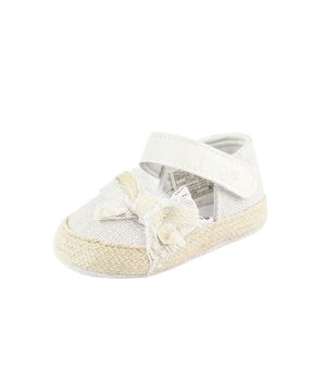 Zapato Texturado NewBorn New Born Niña Blanco Recién Nacido a 6 Meses