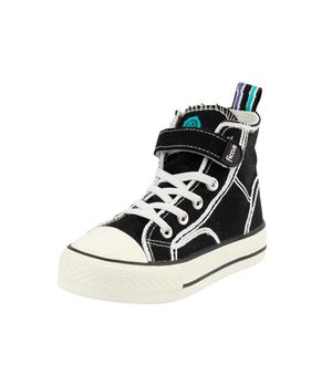 Zapatilla Velcro S23 Junior Niño Negro 8 a 12 Años