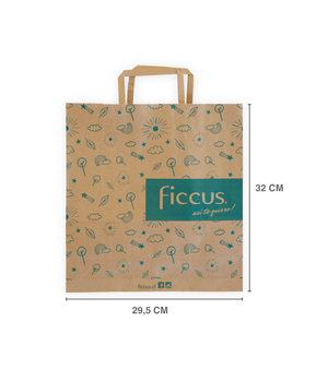 Bolsa Mediana Papel Café