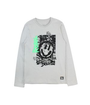 Polera Power Junior Niño Gris 8 a 12 años