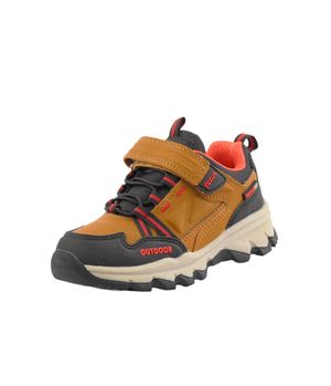Zapatilla Outdoor Velcro FiccusTex Kids Niño Café 2 a 6 años