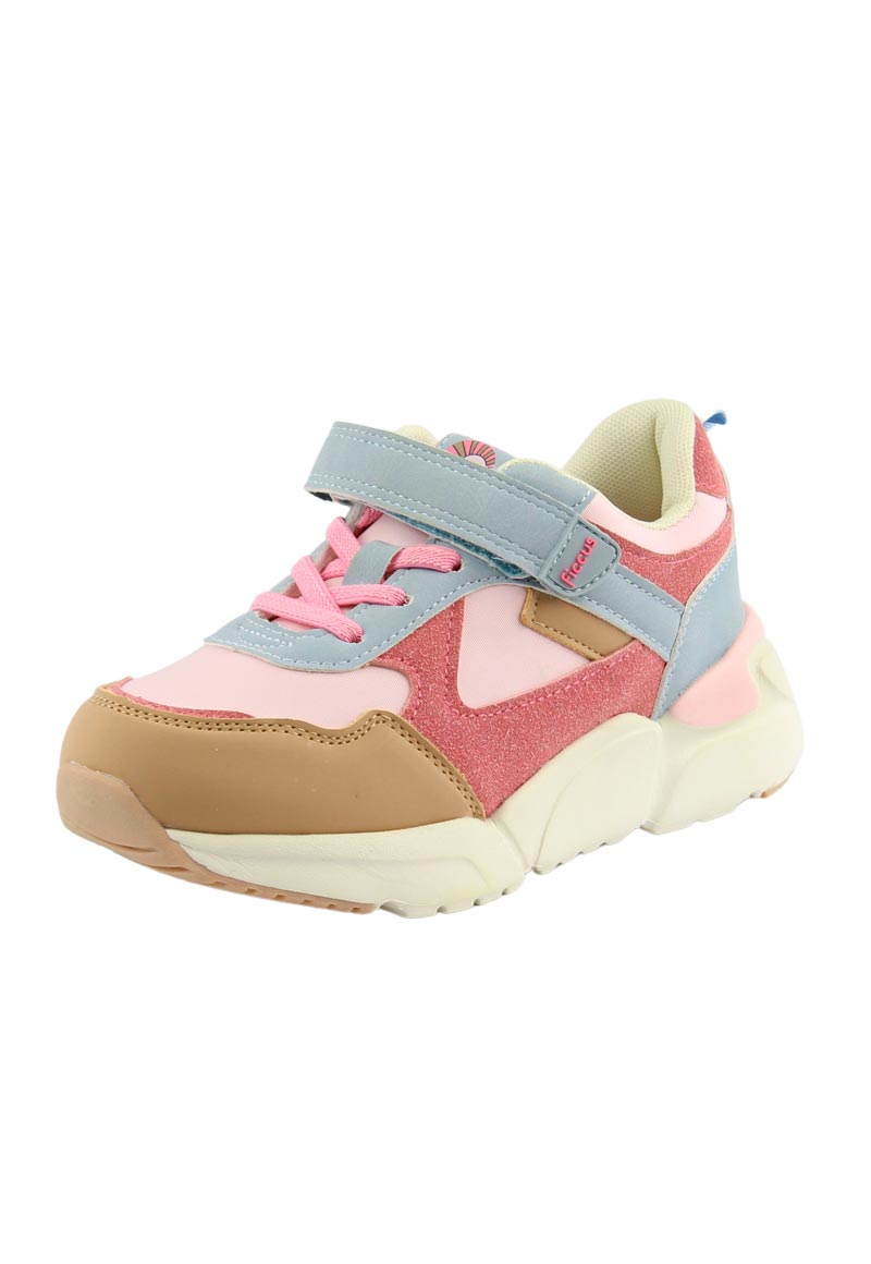 Zapatilla Velcro Mesh W23 Kids Niña Rosado 2 a 6 años