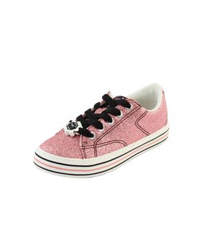 Zapatilla Urbana Glitter Cordón W23 Junior Niña Rosado 8 a 12 Años