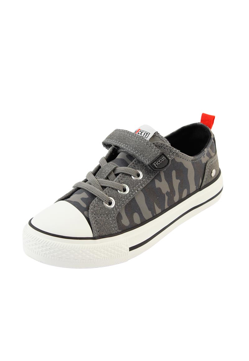 Zapatilla Velcro Bebe Gris