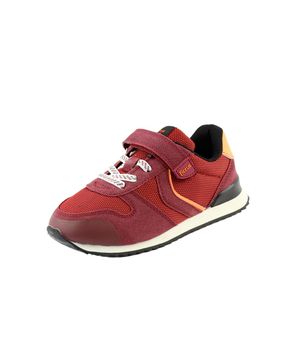 Zapatilla Velcro W23 Junior Niño Rojo 8 a 12 Años