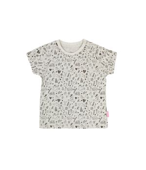 Polera Estampada Rapport Day To Day Bebé Niña Gris Melange 3 a 24 meses