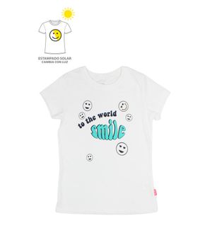 Polera Estampado Solar Kids Niña Blanco 2 a 6 años