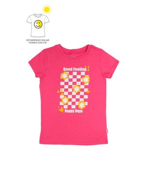 Polera Estampado Solar Kids Niña Rosado Oscuro 2 a 6 años