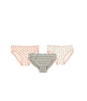 Pack Triple Bikini Liso Ri Kids Niña Multicolor 2 a 10 años