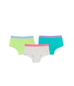 Pantaleta Pack Triple Elasticado Ri Kids Niña Multicolor 2 a 10 años