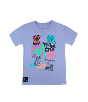 Polera Estampada Go Junior Niño Lila 8 a 12 años