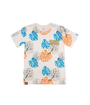 Polera Estampada Oasis Junior Niño Beige 8 a 12 años