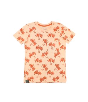 Polera Estampada Oasis Kids Niño Naranjo 2 a 6 años