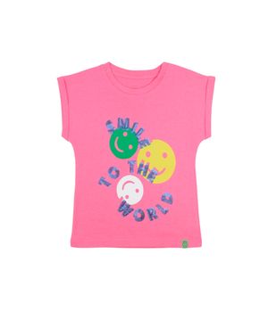 Polera Go Kids Niña Fucsia Neon 2 a 6 años