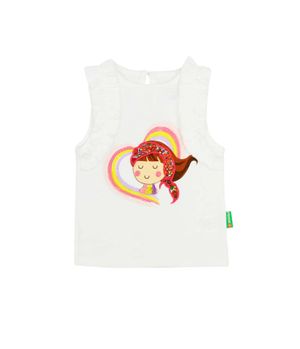 Polera Sin Mangas Oasis Bebé Niña Crudo 3 a 24 meses