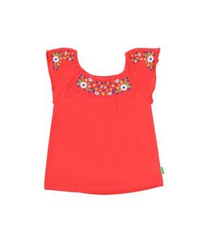 Polera Urbana Oasis Kids Niña Rojo 2 a 6 años