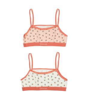 Sostén Pack Doble Flores Ri Kids Niña Multicolor 8 a 12 años