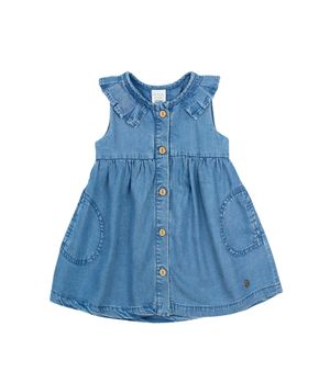 Vestido Go Bebé Niña Azul 3 a 24 meses