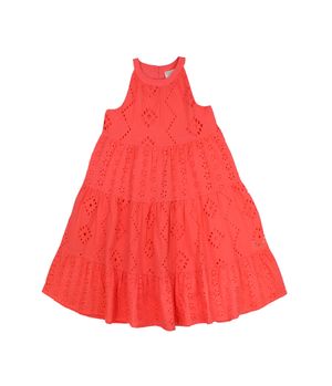Vestido Liso Oasis Kids Niña Coral 2 a 6 años