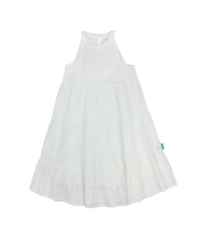 Vestido Liso Oasis Kids Niña Crudo 2 a 6 años