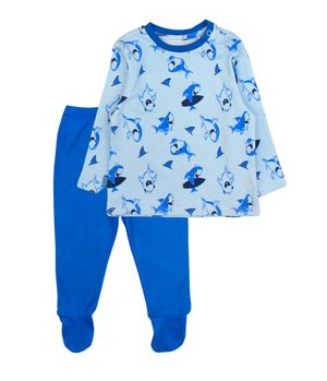 Pijama Pijama Bebé Niño Celeste 3 a 24 meses