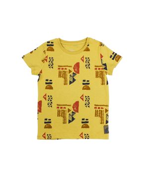 Polera Earth Kids Niño Mostaza 2 a 6 años