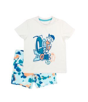 Conjunto Go Bebé Niño Blanco 3 a 24 meses