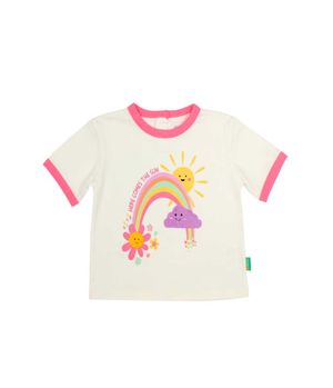 Polera Estampada Oasis Bebé Niña Crudo 3 a 24 meses