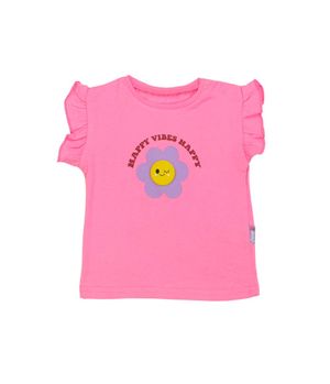 Polera Festival New Born Niña Rosada 1 a 6 meses