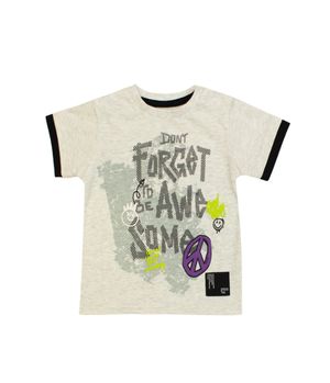 Polera Go Bebé Niño Gris Melange 3 a 24 meses