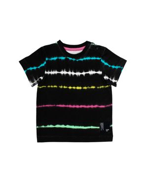 Polera Tie Dye Go Bebé Niño Negro 3 a 24 meses