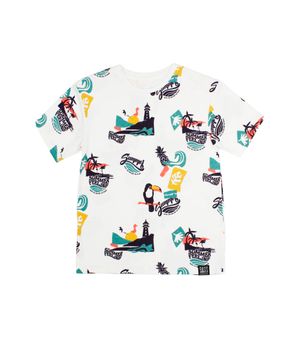 Polera Oasis Kids Niño Blanco 2 a 6 años