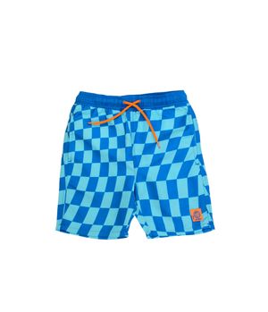 Traje de Baño Cuadros Surf Kids Niño Azulino 2 a 6 años