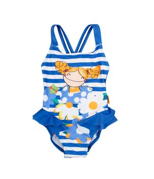 Traje de Baño Go Bebé Niña Azul 6 a 24 meses