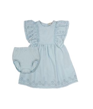 Vestido Earth Bebé Niña Celeste 3 a 24 meses