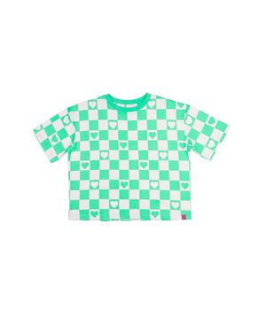 Polera Cuadros Go Junior Niña Verde 8 a 12 años